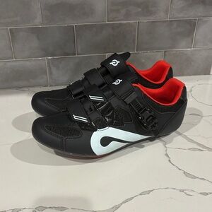 Peloton Black and Red Athletic Shoes